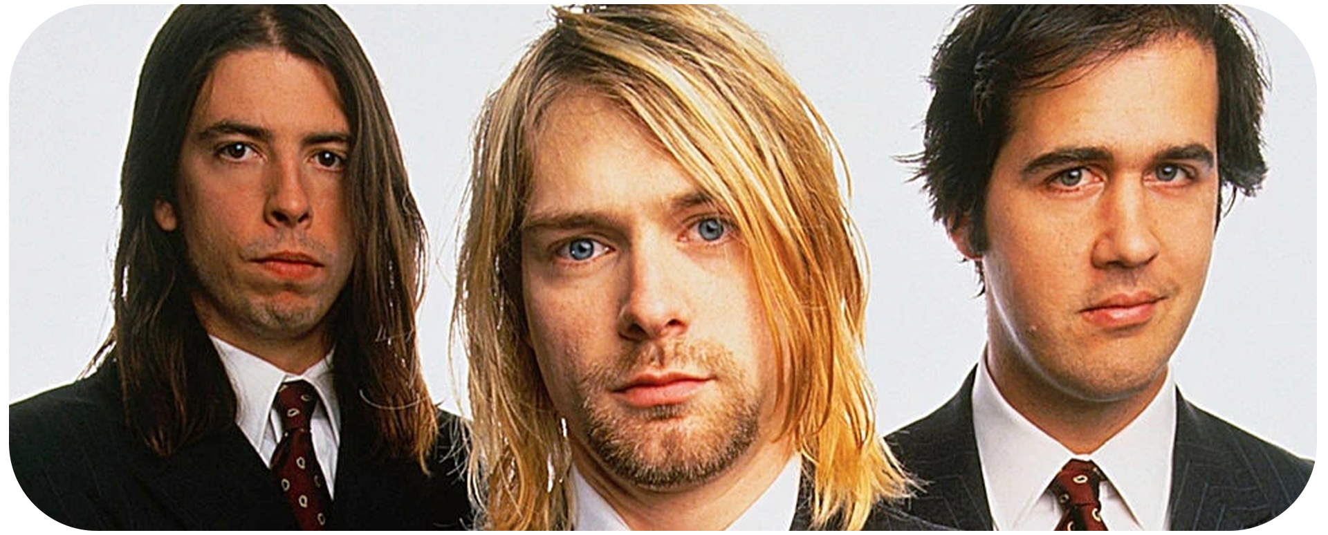 Nirvana band black and white
