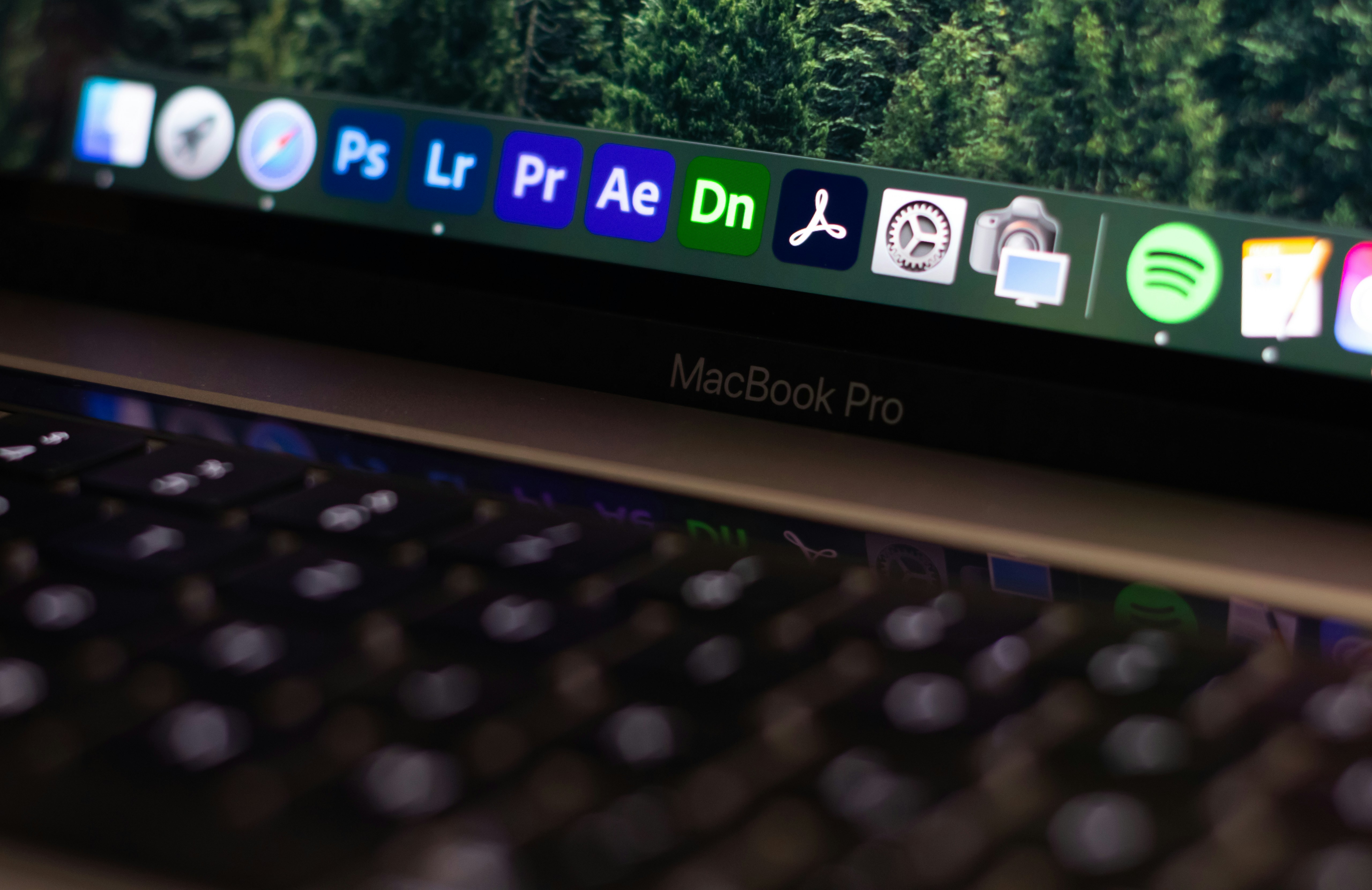 Dit is een afbeelding van een toolbar op Mac.